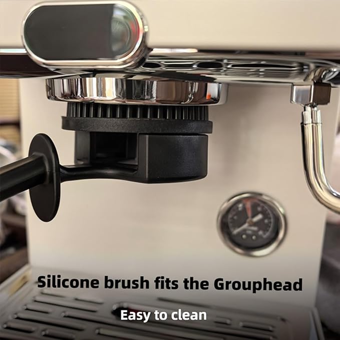 Espresso Cleaning Brush - Espresso Machine Group Head Cleaning Brush - Detachable 360ì§?Silicone Cleaning Bristle Tools for Coffee Machine 58mm Grouphead