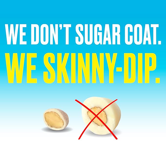 SkinnyDipped Lemon Bliss Almonds, Healthy Snack, Plant Protein, Gluten Free, 3.5 oz Resealable Bags, Pack of 5