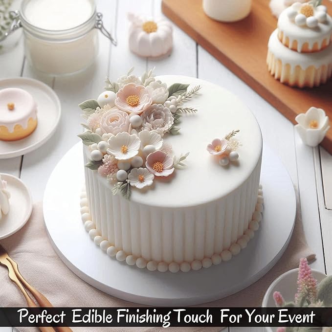 Confect White Fondant for Cake Decorating | Chef?셲 Choice Fondant Icing for Christmas Cakes, Cupcakes, Cookies & Baking ??Smooth, Easy to Roll & Mold ??Vanilla Flavor | Vegan, Gluten-Free, Nut-Free, Palm Oil-Free ??8.8 Oz