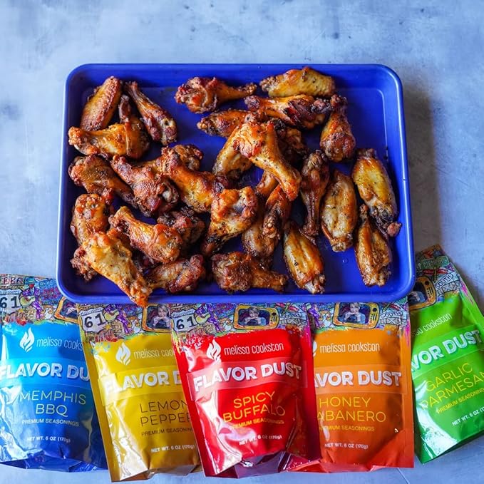 Melissa Cookston Flavor Dust | Chicken Wing Coating & Wing Dust for BBQ and Cooking | Award Winning & Competition Style Barbecue Dry Rub | Memphis BBQ, 6 Oz