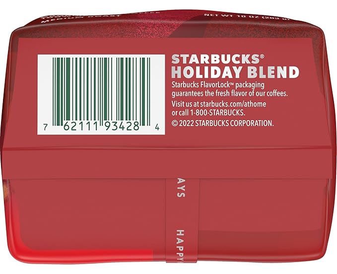 Starbucks Holiday Blend Ground Coffee - Soft & Layered 10 oz