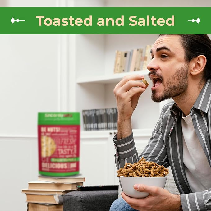 Sincerely Nuts Gourmet Salted Sesame Sticks Snacks, 3lb - Kosher Certified - Crunchy Toasted Sesame Seed Crackers for Trail Mix & Soup