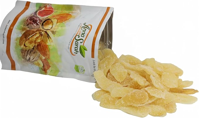 Anna and Sarah Dried Crystallized Ginger Slice in Resealable Bag, 3 Lbs (Pack of 2)