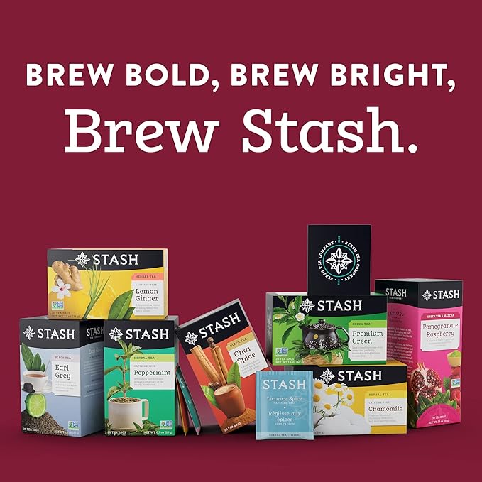 Stash Tea Decaf Pumpkin Spice Black Tea - Decaf, Non-GMO Project Verified Premium Tea with No Artificial Ingredients, 18 Count (Pack of 6) - 108 Bags Total