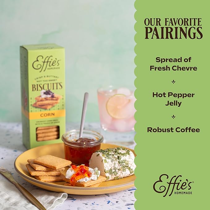 Effie's Homemade Biscuits - Variety Pack - Pecan, Walnut, Oatcakes, Cocoa, Corn - 5 Pack