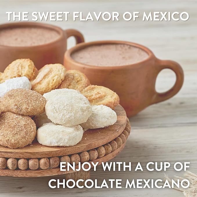Mexican Cookie Variety Pack (Pack of 3), Cinnamon Cookies, Mexican Wedding Cookies, Orejitas by La Monarca Bakery