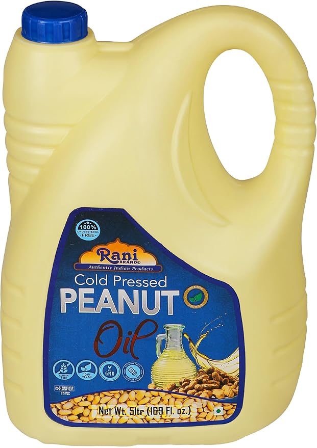 Rani Peanut Oil 169 Ounce (5 Liter) Cold Pressed | 100% Natural | NON-GMO | Kosher | Vegan | Gluten Free