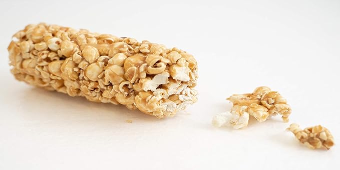 Caramel Cob Soft Caramel Popcorn ??16 Individually Wrapped 2.5 oz Bars ??Gluten-Free, Peanut & Tree Nut-Free ??Microwaveable for Warm, Gooey Taste ??Made in the USA ??Classic Sweet Snack