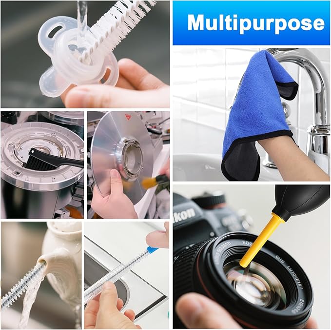 XANGNIER Coffee Grinder Cleaning Brush Kits,5 Pcs Coffee Maker Coffee Maker Machines Cleaner Tool Accessories for Manual/Electric/Blade/Burr/Espresso Bean Grain Grinder Coffee Barista Home Kitchen