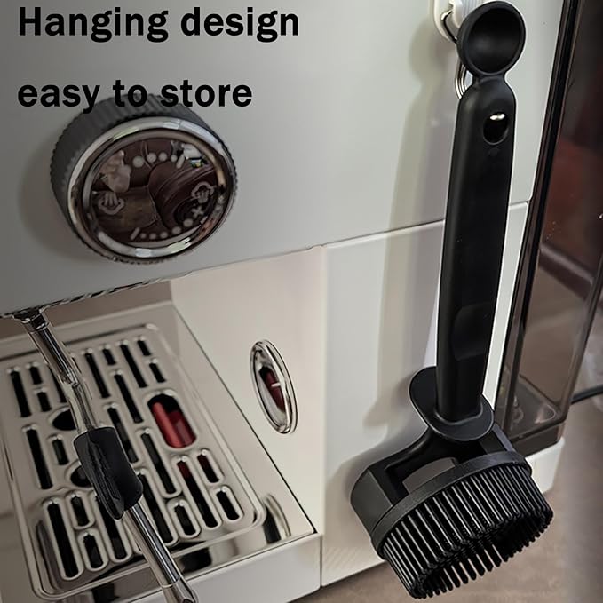 Espresso Cleaning Brush - Espresso Machine Group Head Cleaning Brush - Detachable 360ì§?Silicone Cleaning Bristle Tools for Coffee Machine 58mm Grouphead