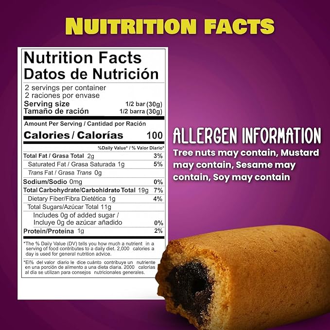 Ambrozia Vegan Snack Bars – Healthy Snack Plum-Filled Bar | Clean-Label, No Added Sugar, Handcrafted in EU | Healthy Romanian-Inspired Fruit Bar for Kids & Adults | 10 x 60g Individually Wrapped
