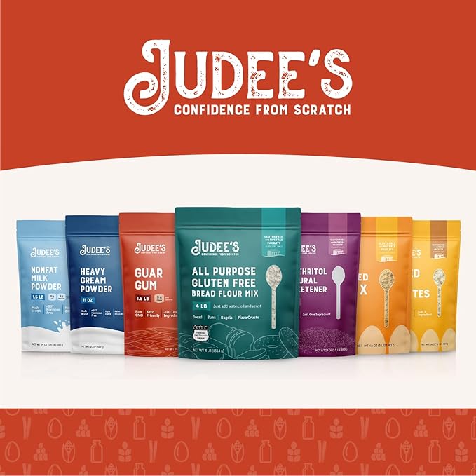 Judee’s Bulk Unmodified Potato Starch 40lb (4lb Pack of 10) - Great for Thickening, Cooking, and Baking - 100% Non-GMO, Gluten-Free, and Nut-Free - Resistant to High Temperatures