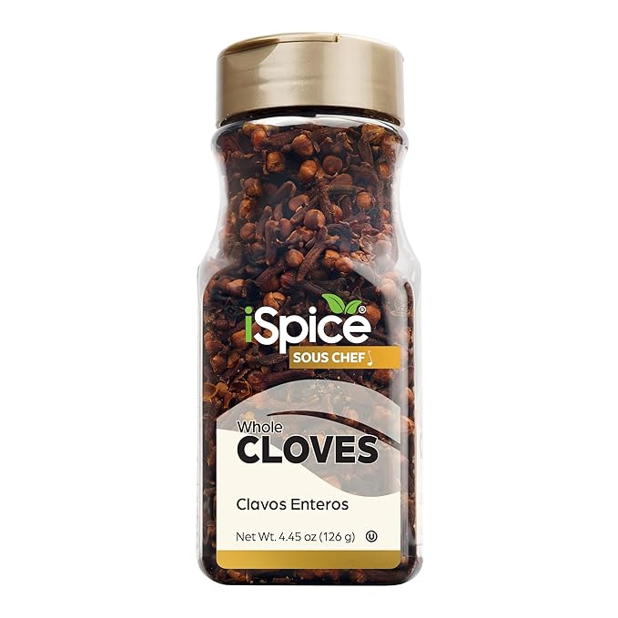 iSpice PREMIUM WHOLE CLOVES | Pure and Fresh |Essential Kitchen Herbs | 4.45oz (126g)