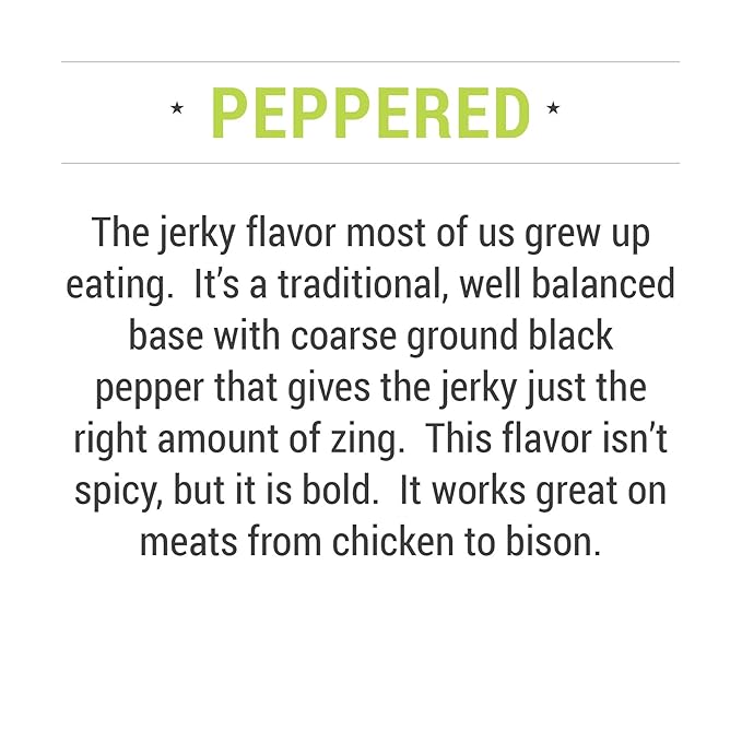 Lucky Jerky DIY Jerky Seasoning and Cure Kit 4 Pack - Original, Red Pepper, Teriyaki, Peppered- Season 80lbs of Meat