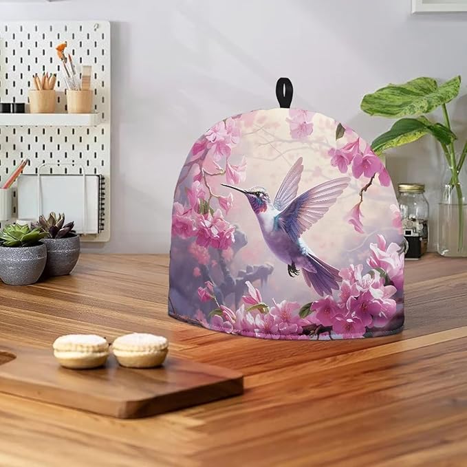 Flower Tea Cozy for Teapot Insulated Hummingbird Tea Cozies Covers for Home Decor Tea Pot Cozy for Keeping Warm Tea Cozies Table Hotel Tea Party Restaurant