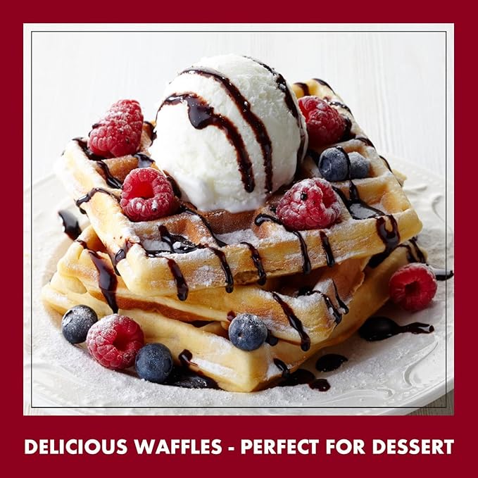 Classique Fare Belgian Waffle Mix - Makes Light and Crisp Waffles, Pancakes, Muffins & Crepes - Works with Waffle Maker - Fast and Fresh Breakfast Foods - 16 Oz Boxes (Pack of 3)