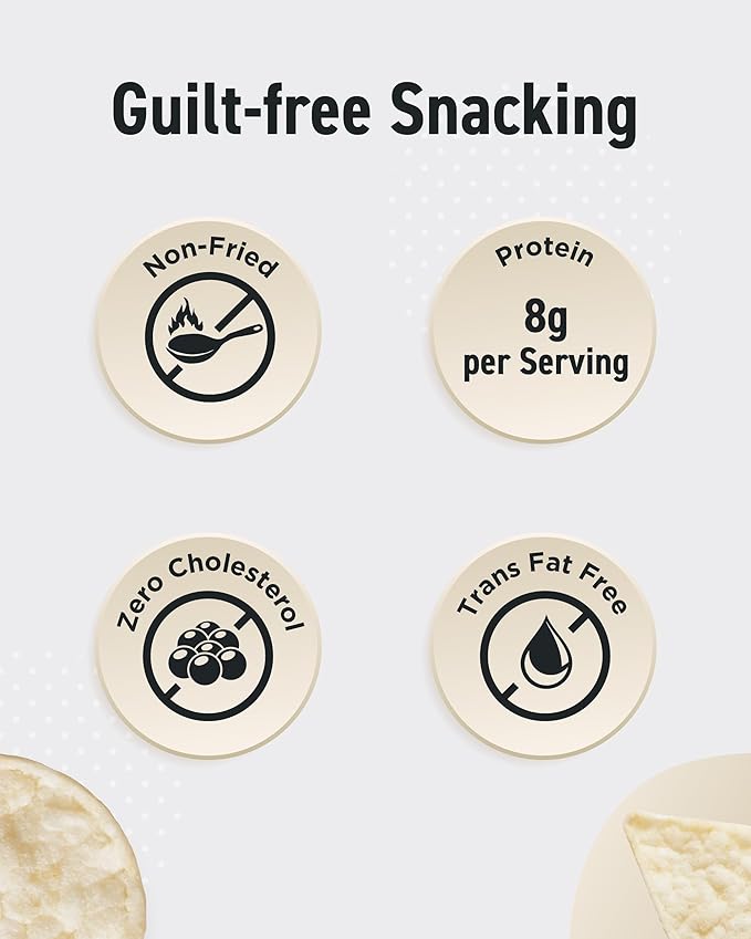 Darda Truffle Salt Rice Chips - Air-Popped Crispy Rice Chip Snacks with Tuffle Flavor, Low-Calorie Ksnack, Non-Fried, Zero Cholesterol, Light & Crunchy Snack Packs (4.23oz)