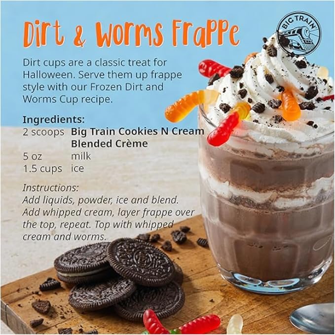 Big Train Cookies N Cream Blended Cr챔me Beverage Mix, 3.5 Pound (Pack of 1)