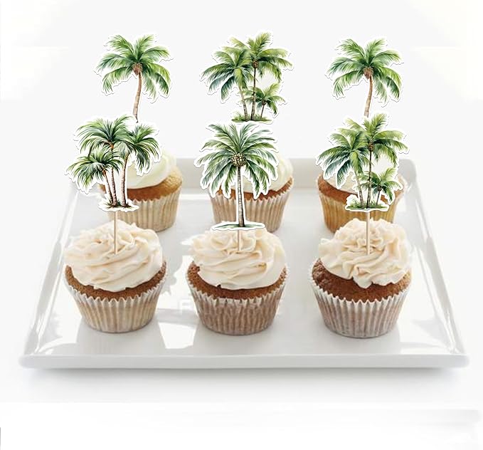 40 Pack Surfboard Cupcake Toppers Double Sided Surfboard Cupcake Picks Holiday Beach Surf Cake Decorations for Summer Beach Theme Baby Shower Birthday Party Supplies
