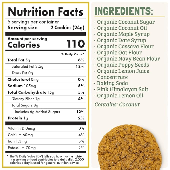 Skout Organic Soft Baked Cookie Variety Pack (3 Pack) | Soft Baked Cookies | Plant-Based | Vegan | Gluten, Dairy, & Soy Free (3 Pack, Lemon Poppyseed)