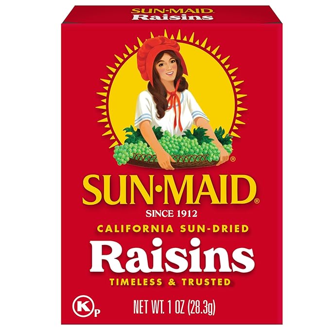 Sun-Maid California Sun-Dried Raisins - (6 Pack) 1 oz Snack-Size Box - Dried Fruit Snack - For Lunches, Back to School Snacks, and Natural Sweeteners