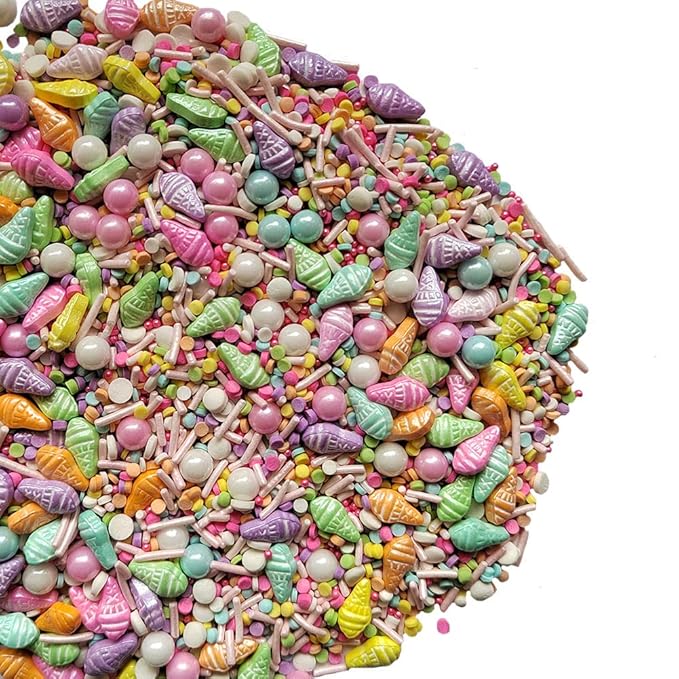 Eastron Edible Summer Sprinkles Ice Cream Sprinkles Candy Baking Cake Cupcake Toppers Cookie Dessert Decorations for Halloween Christmas Birthday Party Supplies 3.35 Ounce