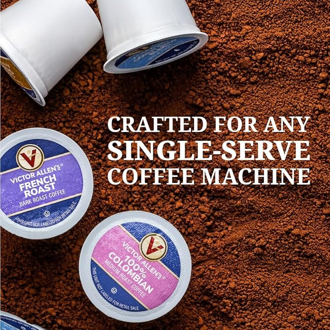 Victor Allen's Coffee Decaf 100% Colombian, Medium Roast, 80 Count, Single Serve Coffee Pods for Keurig K-Cup Brewers