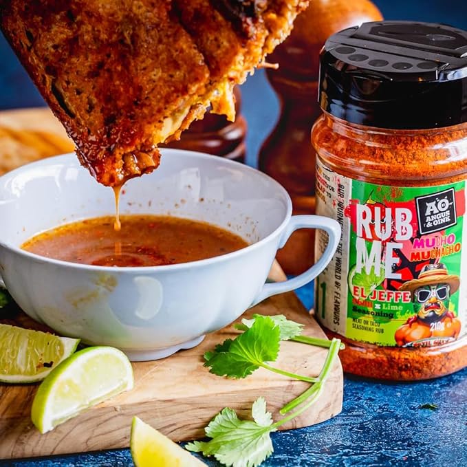 Angus & Oink | El Jefe Chilli x Lime Seasoning | Mexican Street Flavour | Perfect for Tacos, Nachos & Burritos | Gluten-Free | 210g