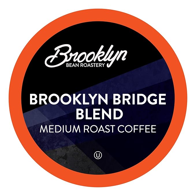Brooklyn Beans Medium Roast Gourmet Coffee, Compatible with 2.0 Keurig Coffee Pods Brewer, 72 Count