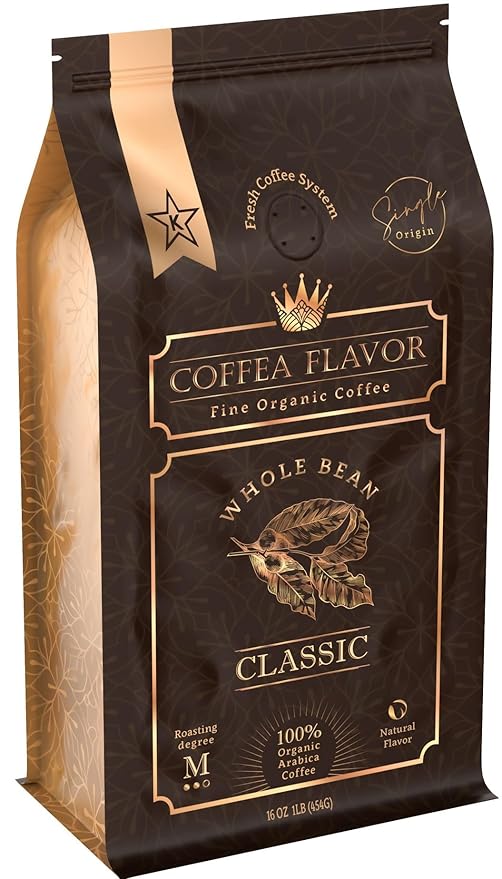Premium Coffee Beans ??Organic Whole Bean Coffee, 100% Arabica, Single Origin, Medium Roast, Balanced Acidity ??by Coffea Flavor