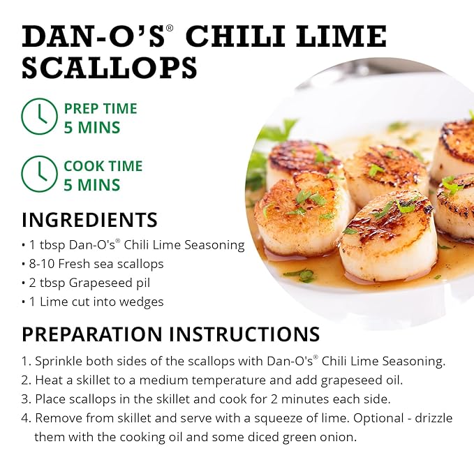 Dan-O's Small Chili Lime Seasoning- 3 pack (3.3 oz), Original (3.5 oz), Crunchy (3.5 oz)