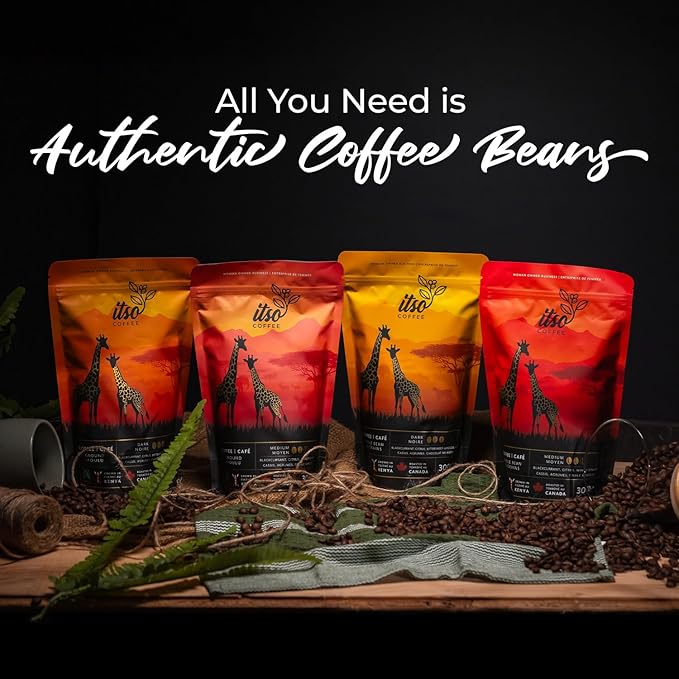 Medium Roast Whole Bean Coffee ??Smooth & Balanced Arabica for Espresso, Cold Brew & Pour Over ??Fresh Roasted Specialty Kenyan AA Beans ??250g Bag