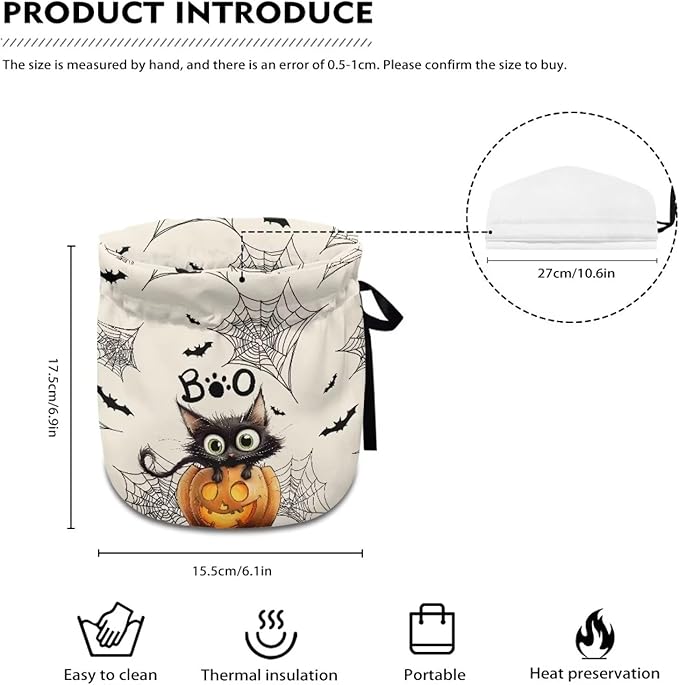 Boo Tea Cozy for Teapot Insulated Pumpkin Tea Pot Cozy for Keeping Warm Breakfast Warmer Pumpkins Teapot Insulation Cover for All Saints' Eve Thick Teapot Dust Protector