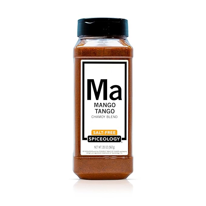 Spiceology ??Mango Tango Salt-Free Seasoning ??Sweet, Tangy Chamoy-Inspired Spice Blend with Real Dried Mango, Paprika, and Chili Peppers ??Perfect for Fruits, Smoothies, Salads, and More ??20 oz