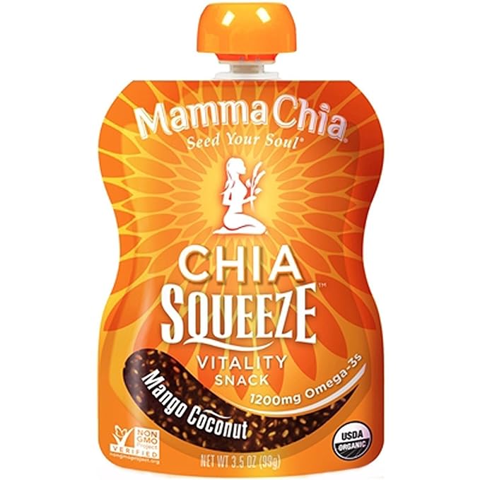 Mamma Chia Squeeze (4 variety pack), 3.5 Ounce (Pack of 12)