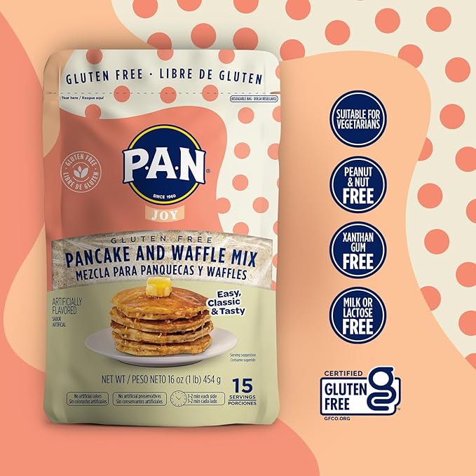 P.A.N Pancake and Waffle Mix ??Gluten Free 1 lb. (Pack of 1)