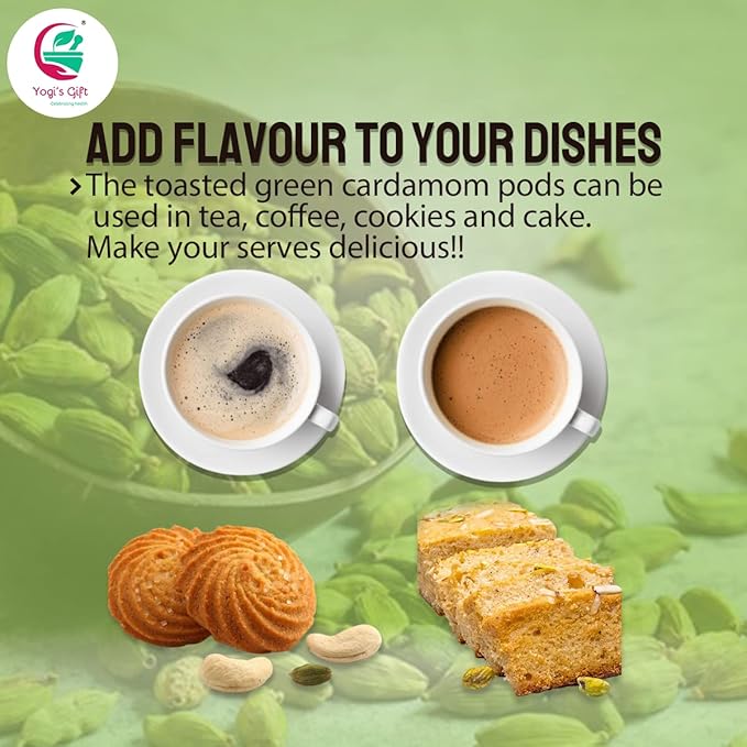 Cardamom powder 4 Oz | Fresh, Aromatic and Flavourful ground cardamom | Cardamom ground spice | aka Elaichi, Cardamon | by Yogi's Gift®