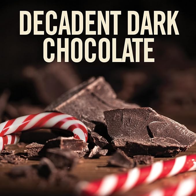 Castle Kitchen Peppermint Dark Hot Chocolate - Premium Plant Based, Dairy Free, Gluten-Free, Vegan Hot Coca Mix - Just Add Water - 14 oz