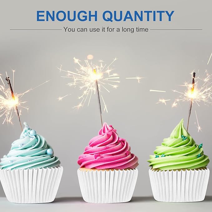Zonon 1000 Counts Cupcake Liners for Baking Liners Paper Cupcake Wrappers Bulk Cup Cake Cases Muffin Baking Paper Cups for Candy Cooking(White,1.18 x 0.79 Inch- Mini Size)