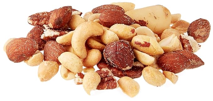 Amazon Brand - Happy Belly Mixed Nuts with Peanuts, Roasted & Sea Salted, 1 pound (Pack of 2)