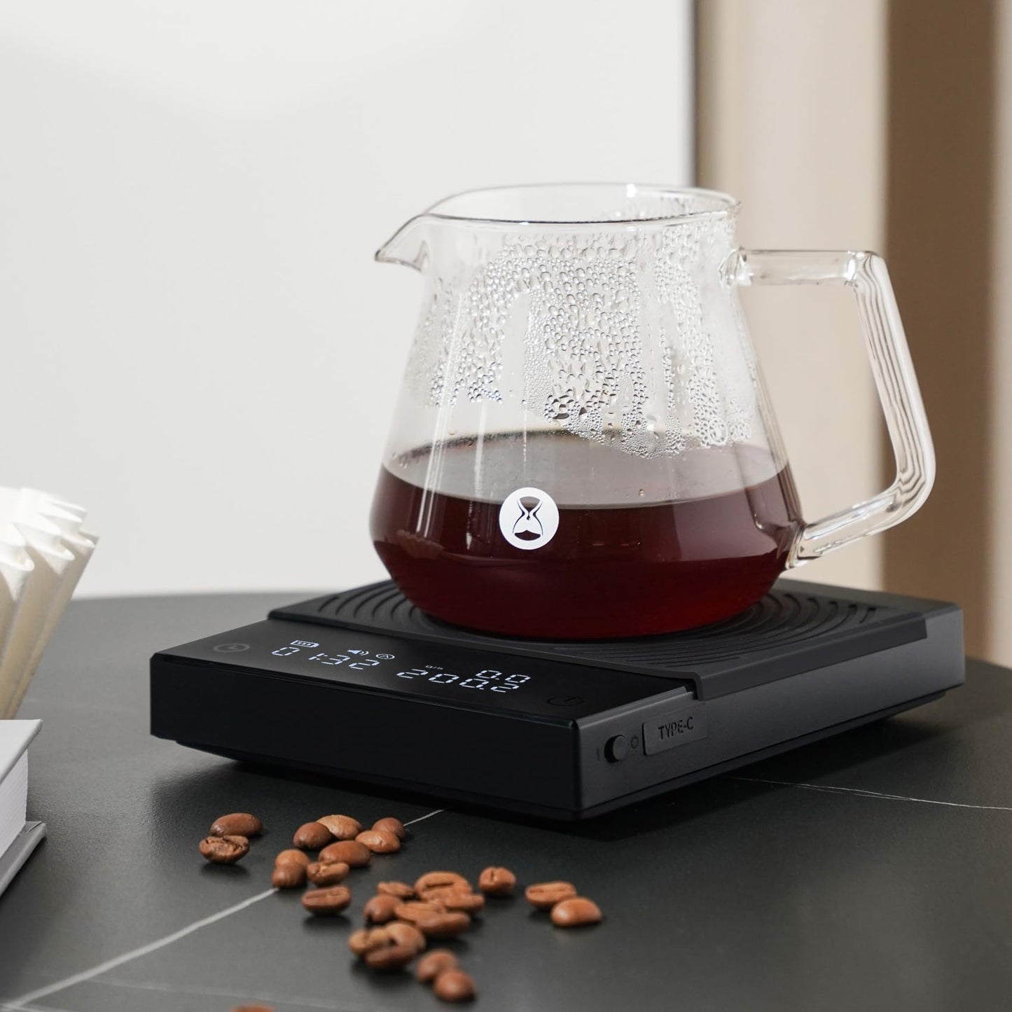 TIMEMORE Coffee Scale Basic 2.0 Electronic Espresso Scale with Water Flow Rate and Timer Function