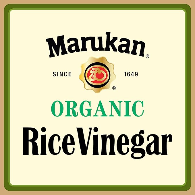 Marukan Organic Unseasoned Rice Vinegar for Enhancing Flavor & Cooking, USDA Organic, Marukan Rice Vinegar (24 fl oz)