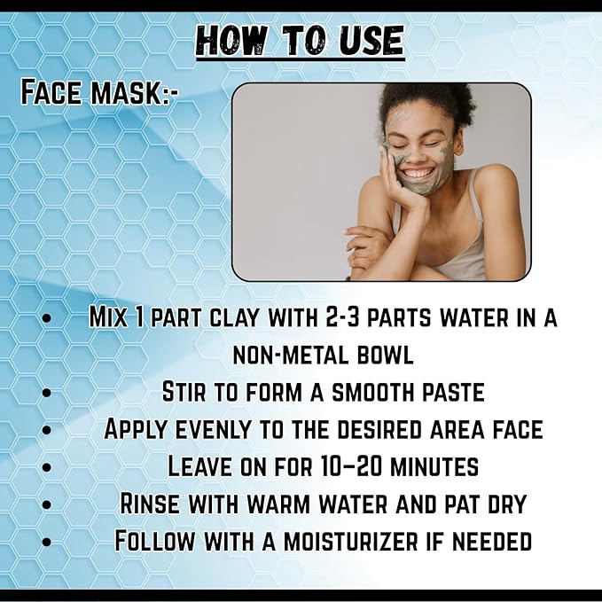 Calcium Bentonite Clay Powder 5lb by Essencea Pure Bulk Ingredients | Deep Pore Detox Face & Hair