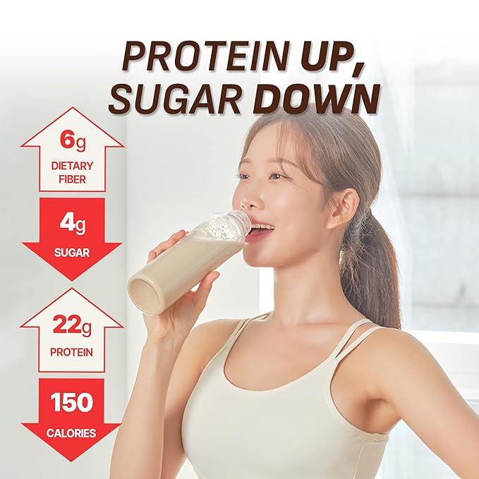 Chocolate Protein Shake, 22g Protein, Low Sugar, Keto-Friendly Meal Replacement Shake, 22.22oz, 14 Servings, With Crunchy Protein Balls