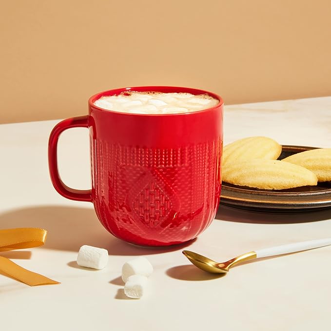 Hot Chocolate Gift Set Made with Ghirardelli, Includes 1 Single-Serve Packet of Ghirardelli Double Chocolate Hot Cocoa Mix, 1 Pack of Mini Marshmallows, and Ceramic Mug, Gourmet Hot Cocoa Gift Set, Valentine's Day