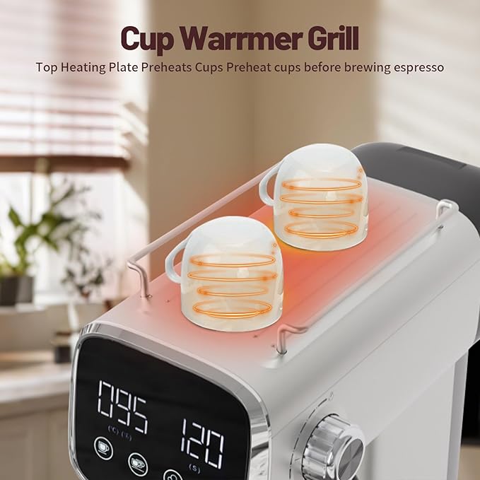 Espresso Machine with Steam Milk Frotherç«?0 Bar Expresso Coffee Machines for Home-Espresso Maker with 27 oz Water Tank-Barista Coffee Maker for Americano Cold Brew Latte Cappuccino