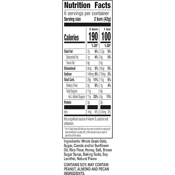 Nature Valley Crunchy Granola Bars, Oats 'n Honey, 12 Ct, 8.94 oz (6 Pouches) (Pack of 12)