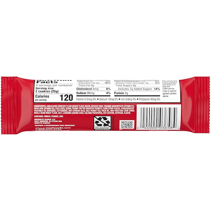Nutter Butter Peanut Butter Sandwich Cookies, King Size, 3.5 oz