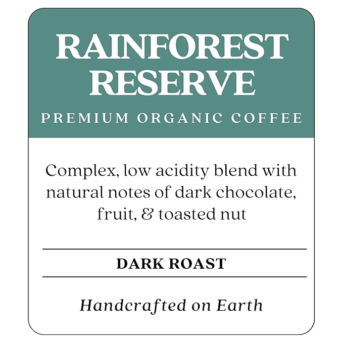 Copper Moon Single Serve Coffee Pods for Keurig K-Cup Brewers, Dark Roast, Rainforest Reserve Blend, 72 Count