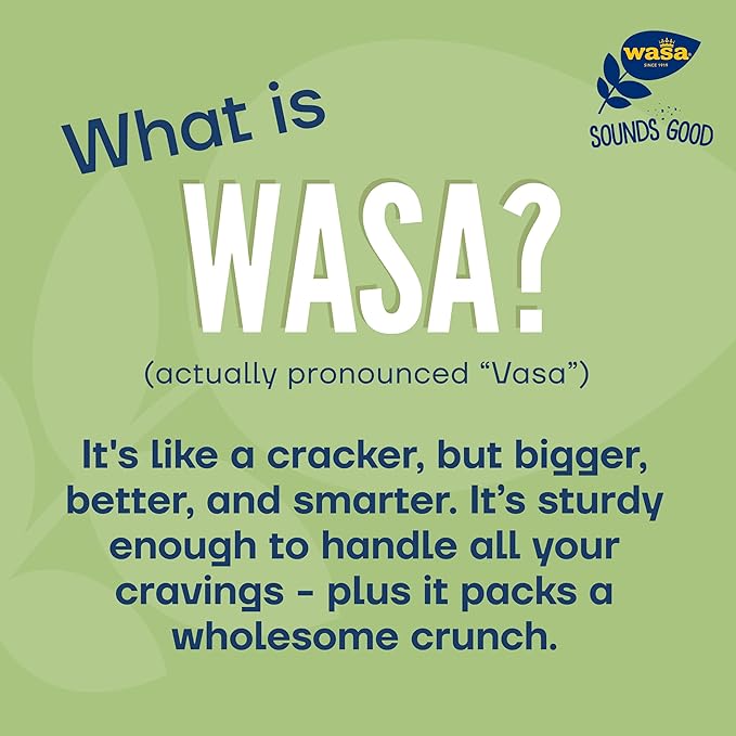 Wasa Crisp’n Light 7 Grains Crispbread, 4.9 oz (Pack of 10), Crackers, Non-GMO Ingredients, 7 Grain Blend, 20 Calories per Slice